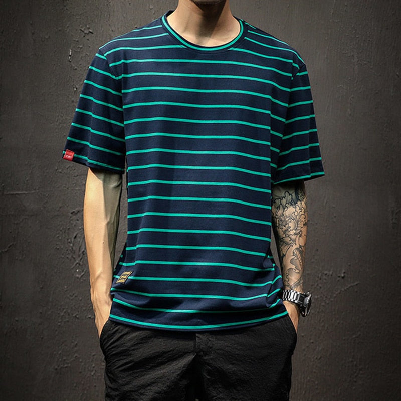 Męski T-shirt w paski