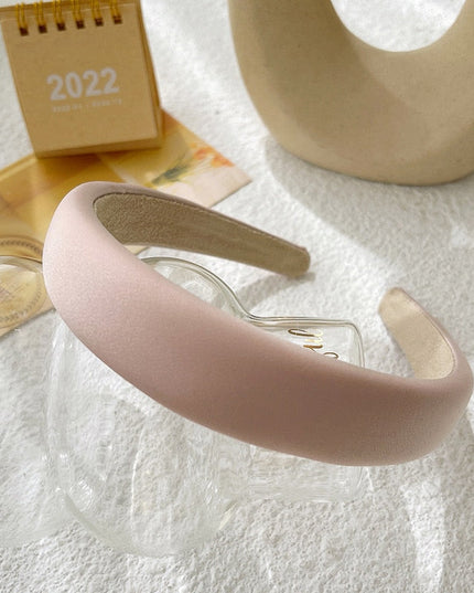 Opaska do włosów z gładkiej tkaniny