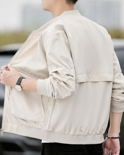 Męska kurtka przejściowa bomberka z dużymi kieszeniami