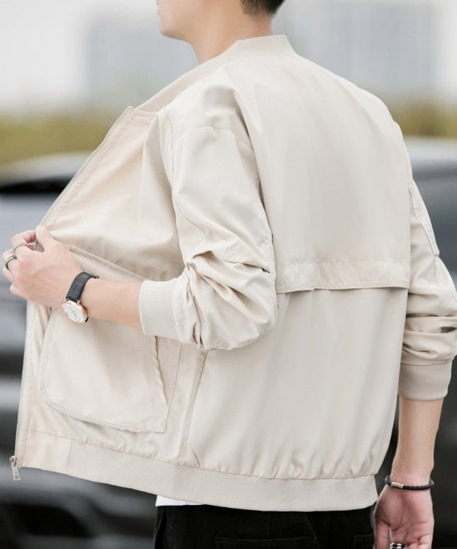 Męska kurtka przejściowa bomberka z dużymi kieszeniami