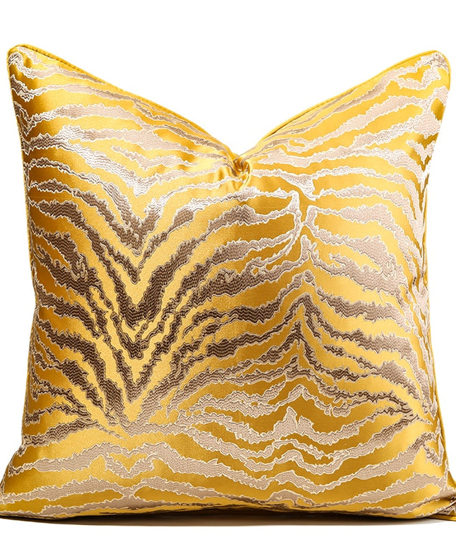 Poszewka na poduszkę dekoracyjna w złotych kolorach