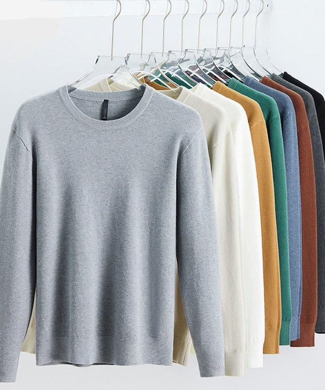 Męski sweter klasyczny z dekoltem w łódkę