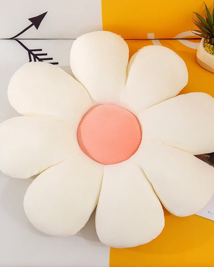 Poduszka dekoracyjna bawełniane siedzisko w kształcie kwiatu