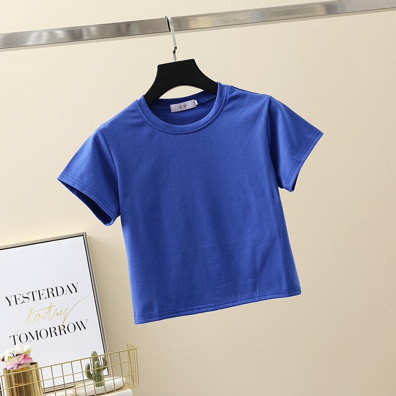 Damski krótki T-shirt klasyczny
