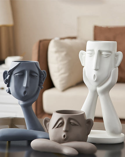 Figurka dekoracyjna posąg twarz