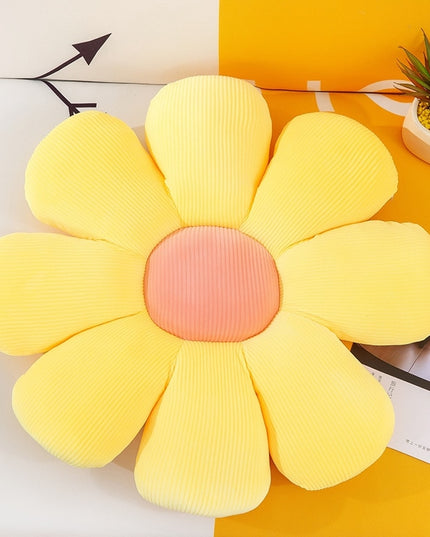 Poduszka dekoracyjna bawełniane siedzisko w kształcie kwiatu