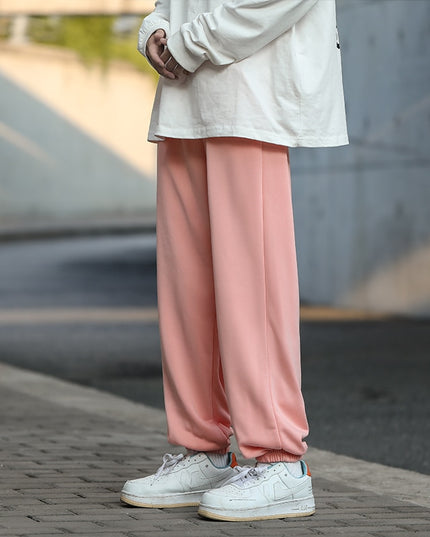 Męskie spodnie treningowe joggery z wiązaniem