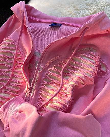 Damska bluza rozpinana z motylem