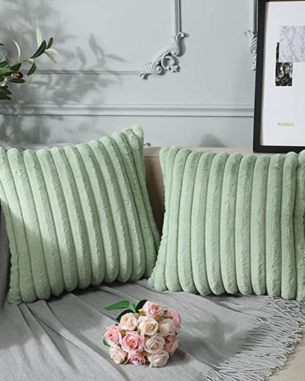 Poszewka na poduszkę miękka prążkowany wzór