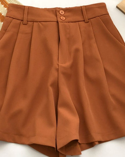 Damskie szorty eleganckie rozszerzane ku dołowi