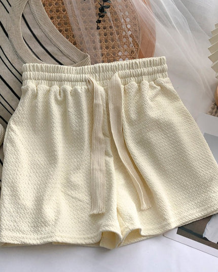 Damskie szorty sportowe z dresowego materiału