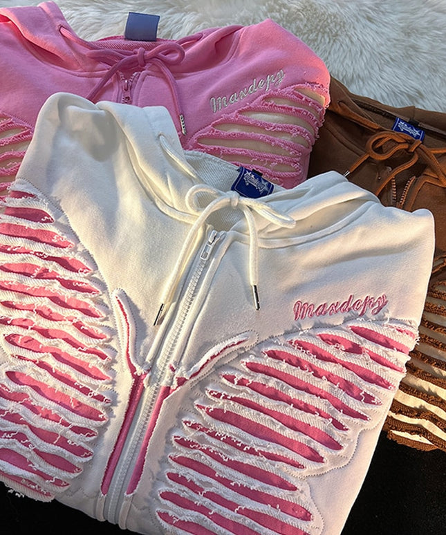 Damska bluza rozpinana z motylem