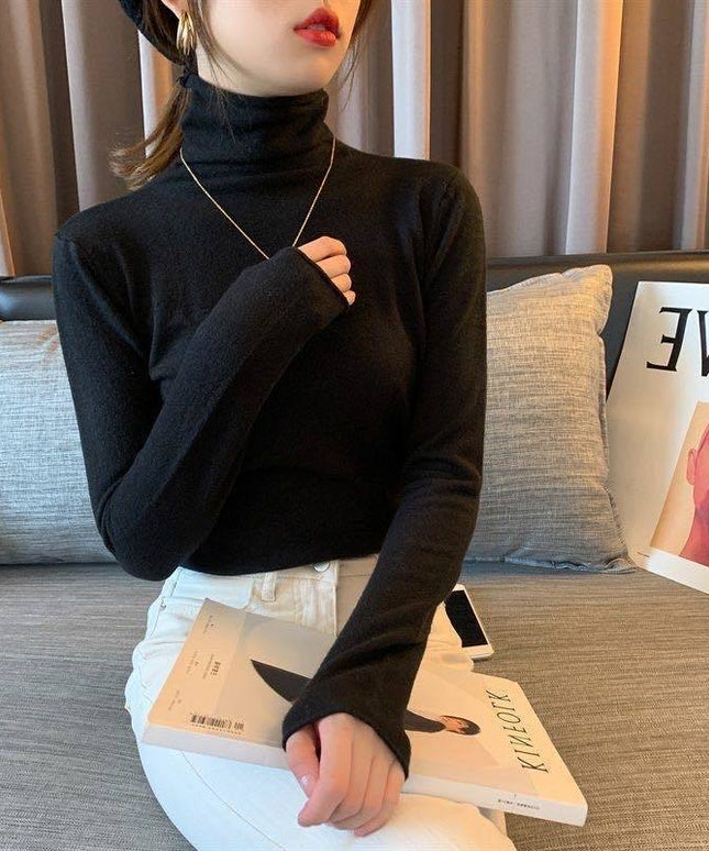 Damski sweter gładki dopasowany