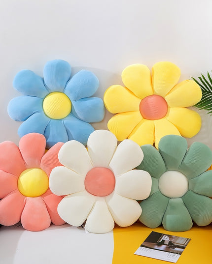 Poduszka dekoracyjna bawełniane siedzisko w kształcie kwiatu