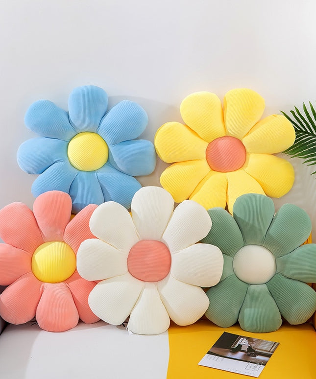 Poduszka dekoracyjna bawełniane siedzisko w kształcie kwiatu