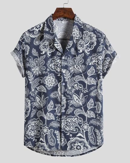 Męska koszula letnia we wzory