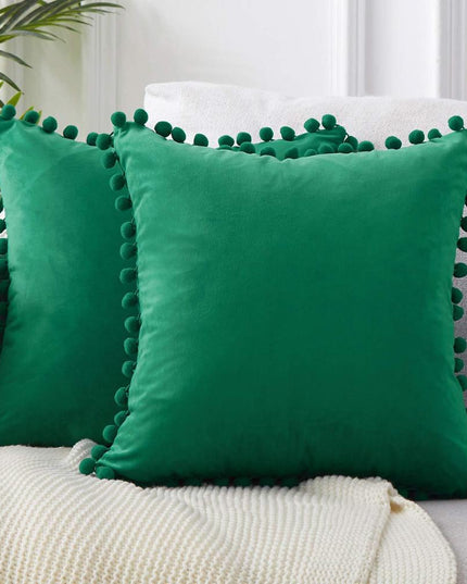 Poszewka na poduszkę dekoracyjna z frędzelkami po bokach