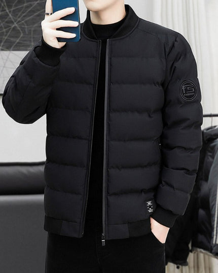 Męska kurtka zimowa pikowana bomberka