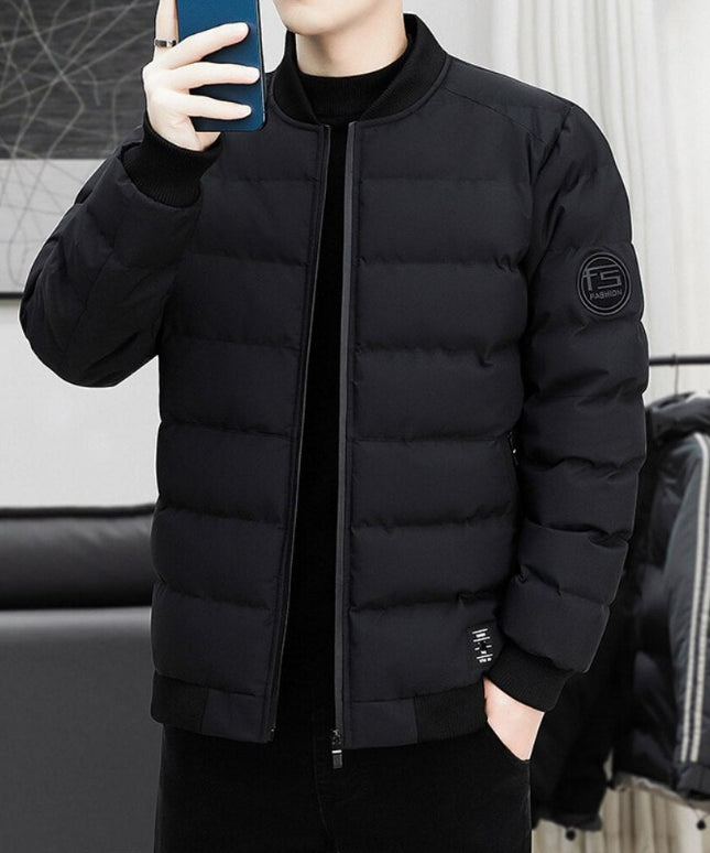 Męska kurtka zimowa pikowana bomberka