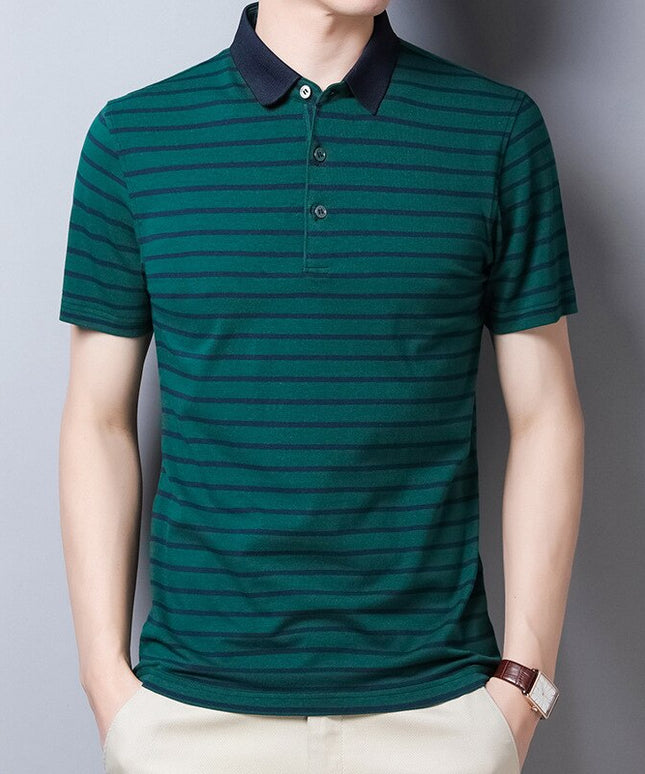 Męska koszulka polo w paski