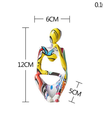 Figurka dekoracyjna postać kolorowa