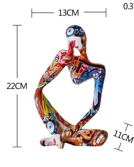 Figurka dekoracyjna postać kolorowa