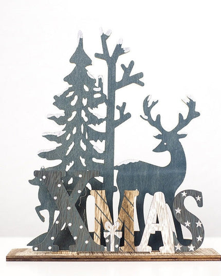 Świąteczna figurka drewniana