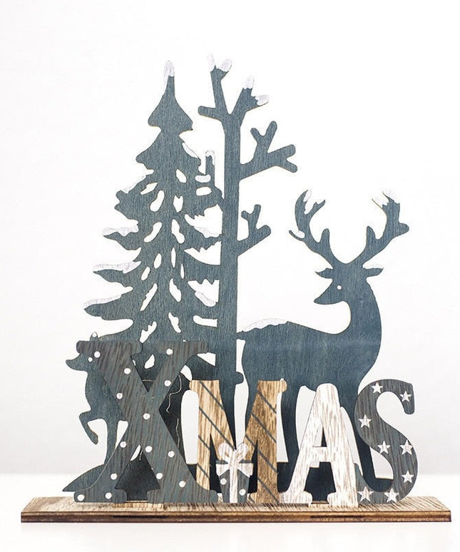 Świąteczna figurka drewniana