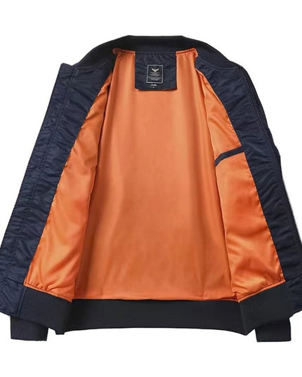 Męska kurtka przejściowa bomberka klasyczna z marszczeniami