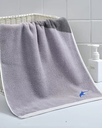 Ręcznik łazienkowy bawełniany z haftem zwierzęcy motyw