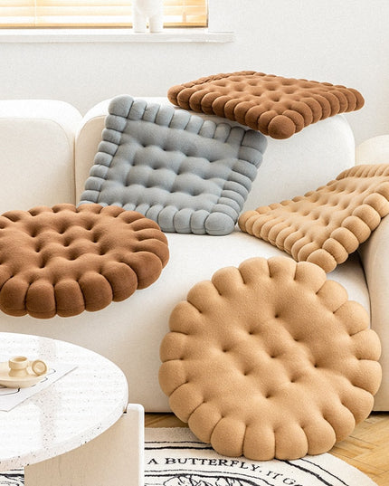 Poduszka dekoracyjna w kształcie herbatnika