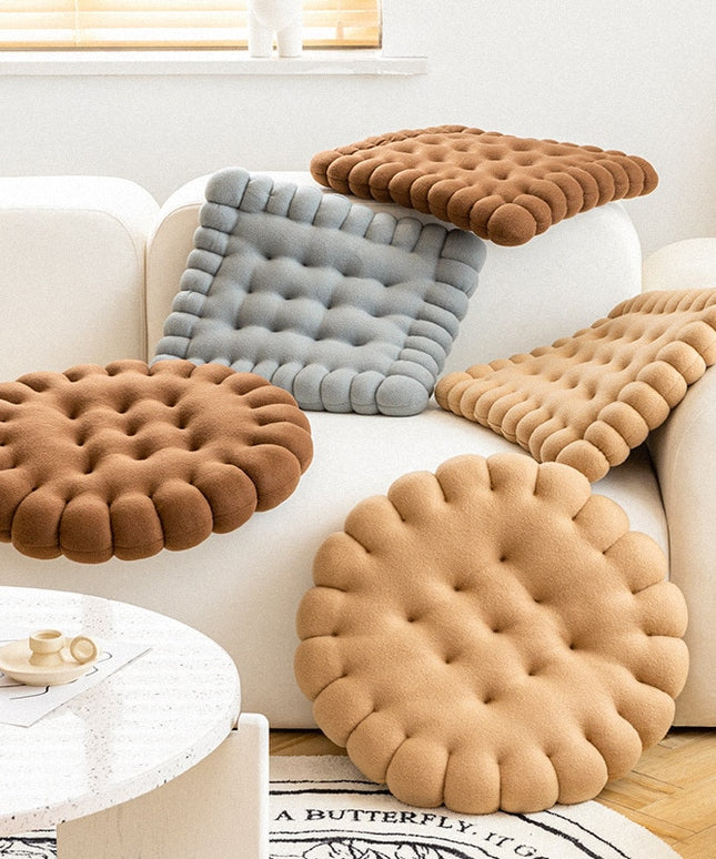 Poduszka dekoracyjna w kształcie herbatnika