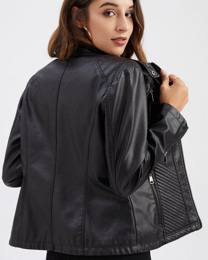 Damska kurtka przejściowa skórzana
