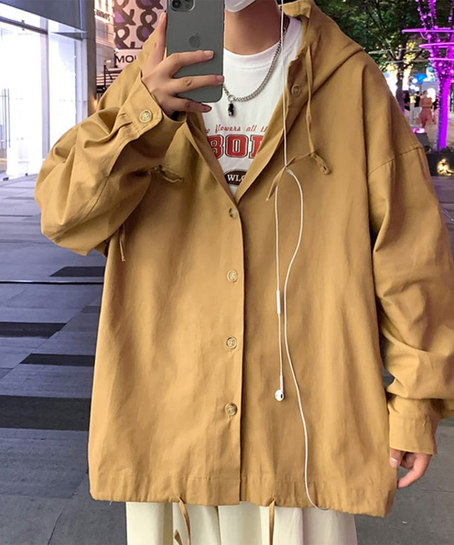 Męska kurtka przejściowa oversize z kapturem