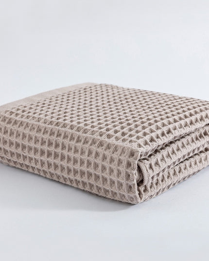 Ręcznik saunowy bawełniany struktura wafla w jasnych kolorach