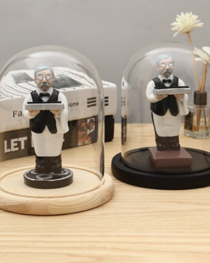 Figurka funkcjonalna podstawka na zegarek z gablotą