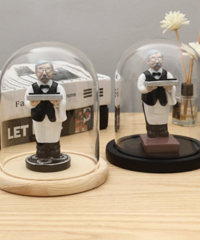 Figurka funkcjonalna podstawka na zegarek z gablotą