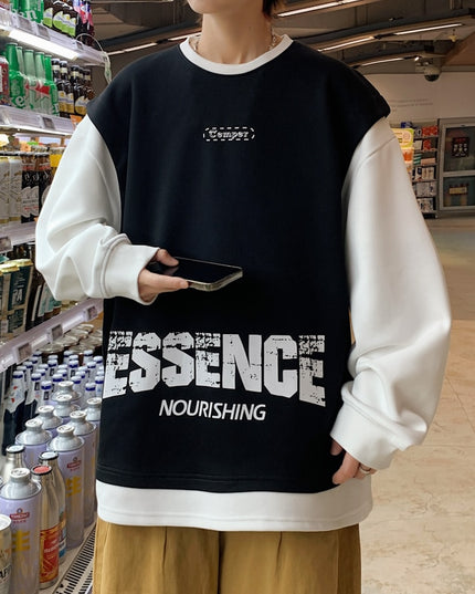 Męska bluza oversize dwukolorowa