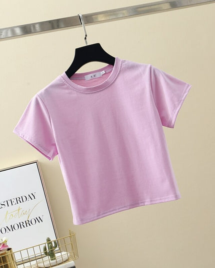 Damski krótki T-shirt klasyczny