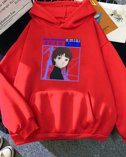 Damska bluza z nadrukiem i kapturem