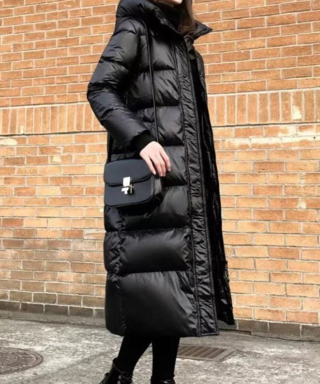 Damska kurtka zimowa o długości za kolano