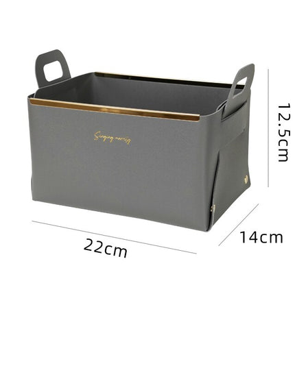 Organizer skórzane pojemne pudełko