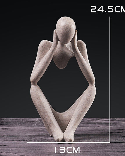 Figurka dekoracyjna postać z wycięciem minimalistyczny styl