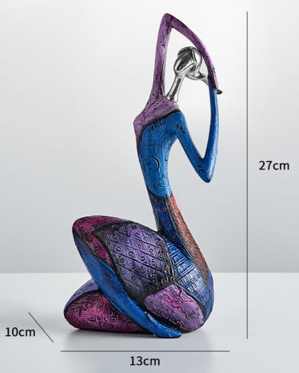 Figurka dekoracyjna kolorowa abstrakcyjne wzory