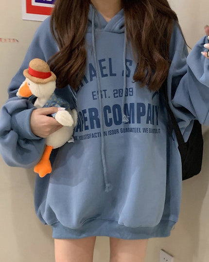 Damska bluza oversize z kapturem