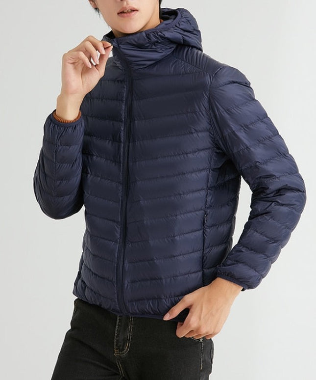 Męska kurtka zimowa klasyczna pikowana