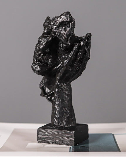 Figurka dekoracyjna rzeźba vintage motyw twarzy