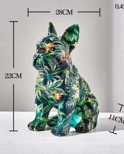 Figurka dekoracyjna kolorowa pies graffiti