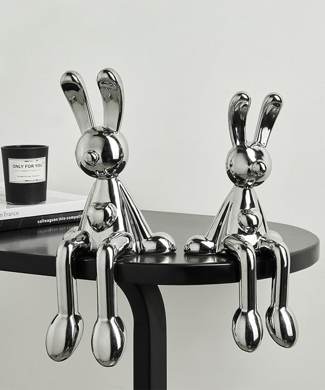 Figurka dekoracyjna ceramiczna królik