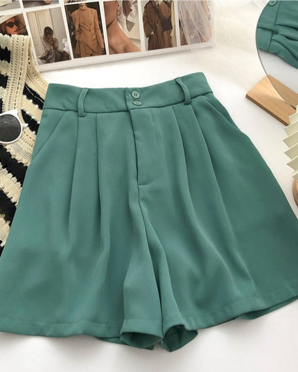 Damskie szorty eleganckie rozszerzane ku dołowi